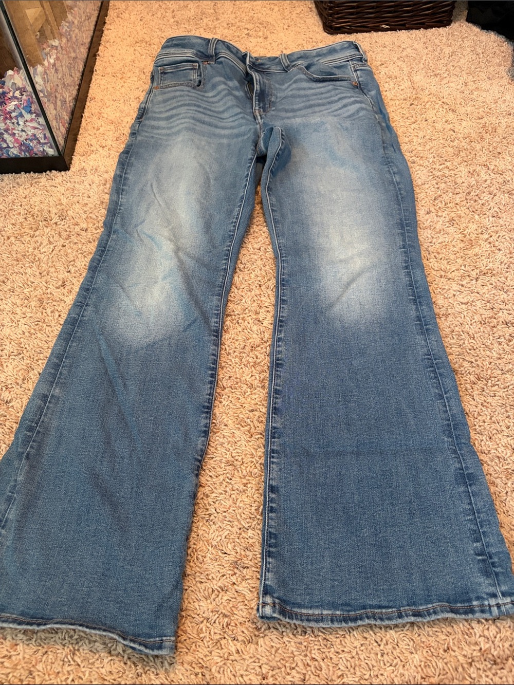 Women’s Light Blue Flare Jeans - Classic Stretch Denim